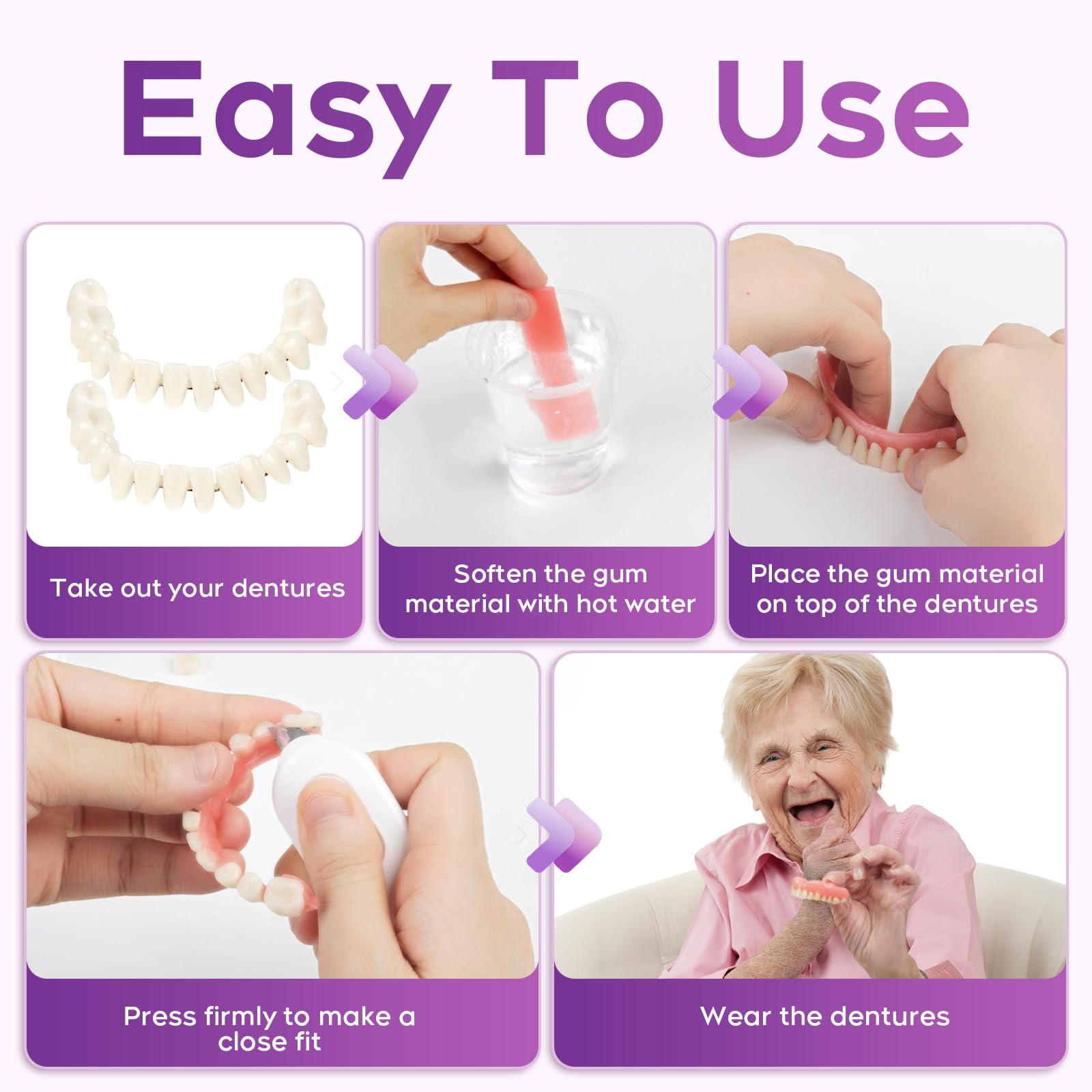 DIY Denture Kit - included components for homemade denture