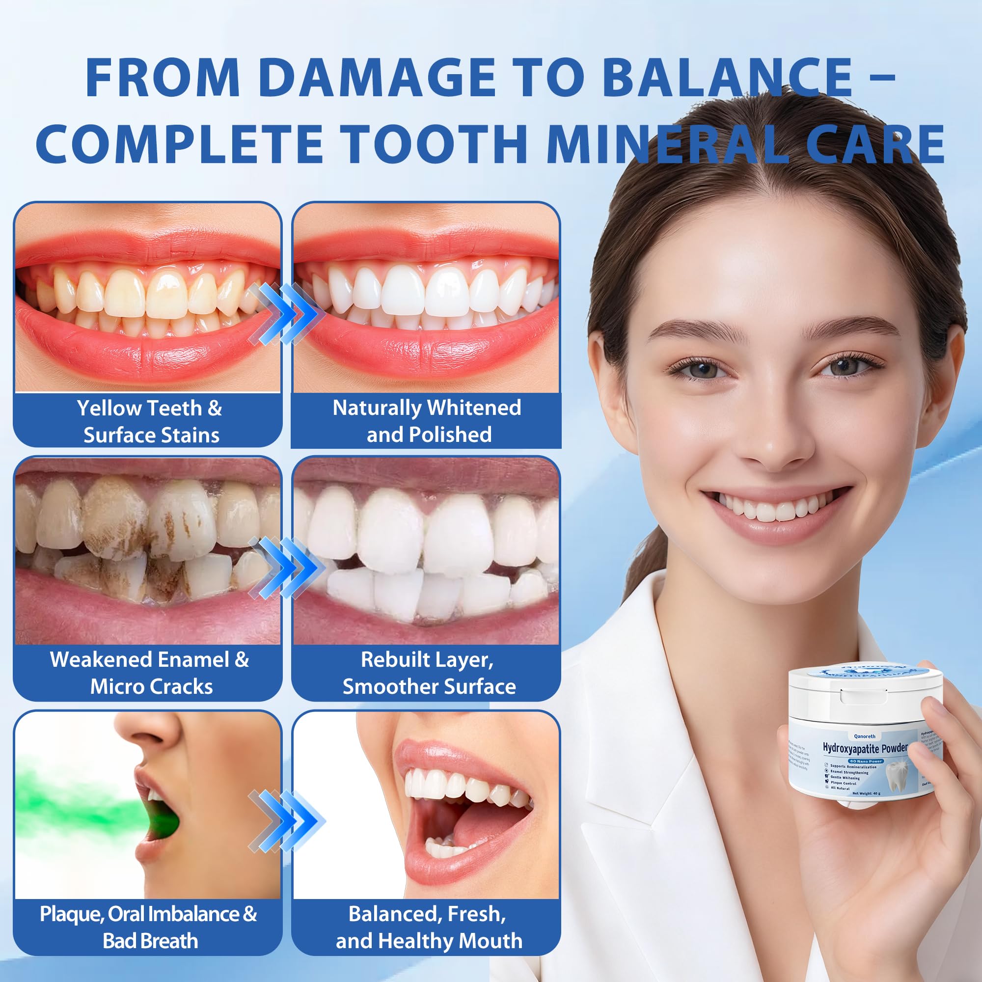 DIY toothpaste mixing with nano hydroxyapatite powder