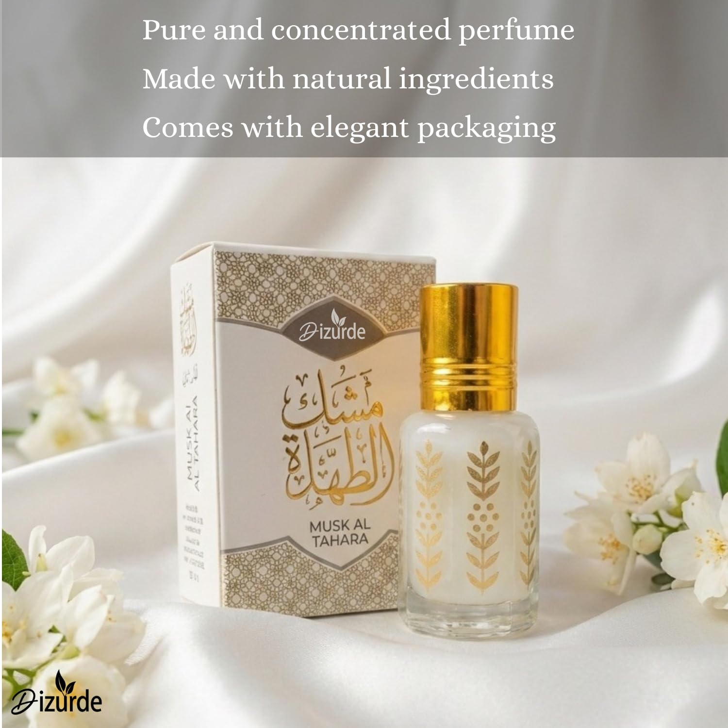 Dizurde Musk Al Tahara on-skin application for daily wear.