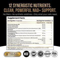 DLNIA Liposomal NAD+ supplement bottle on display