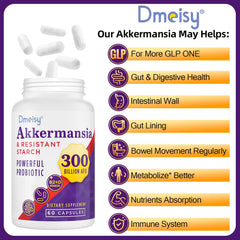 Dmeisy Akkermansia label packaging conveys product details