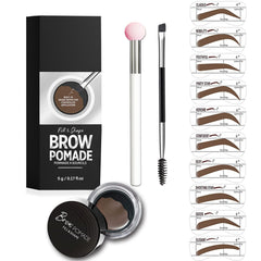 Dmktu Eyebrow Stencil Kit natural outline templates for fast, believable brows.