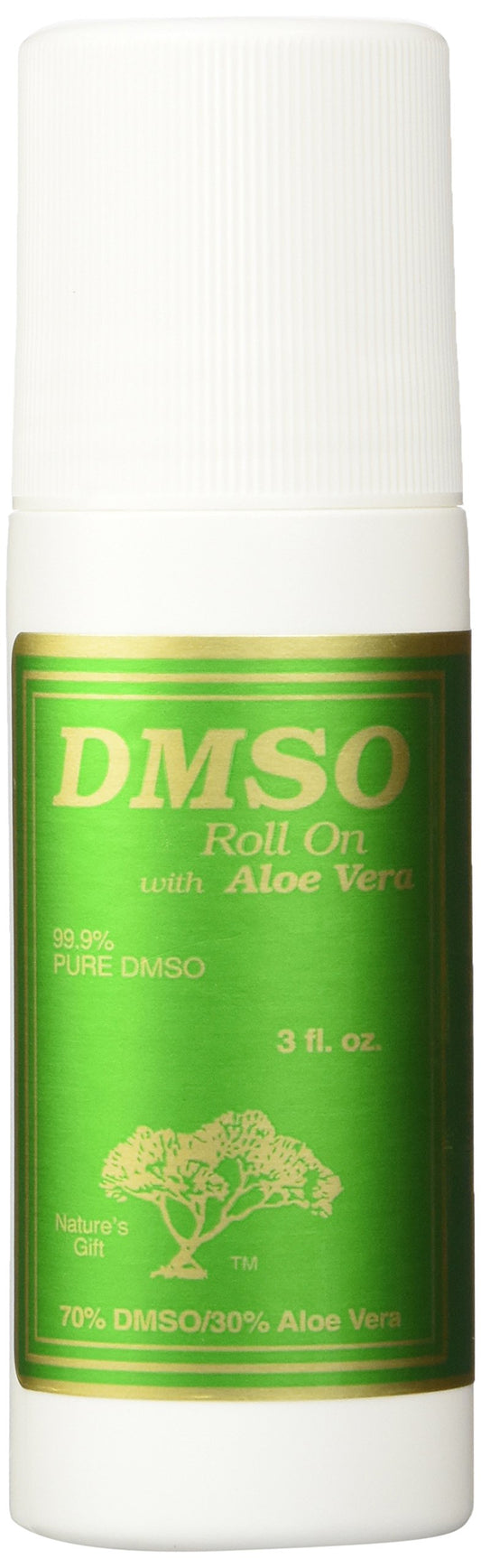 DMSO Roll-On Aloe Plast 70/30 3 oz bottle - front view