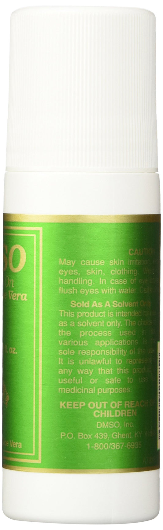 DMSO Roll-On Aloe Plast 70/30 with applicator close-up