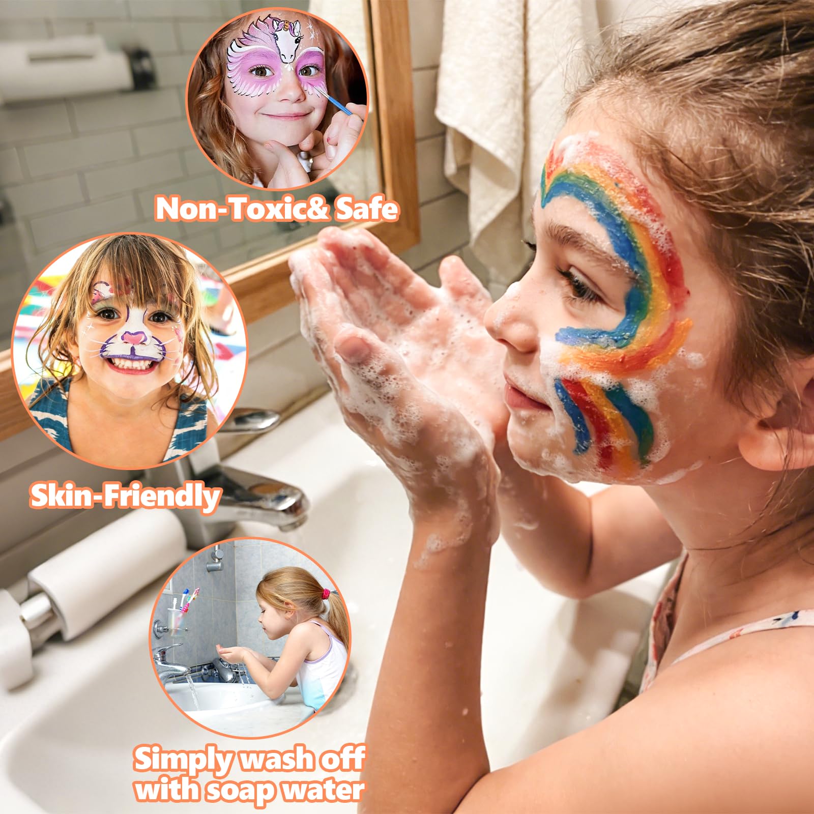 Dmsky Eye Black Sticks versatile kit for sports, Halloween, and cosplay.