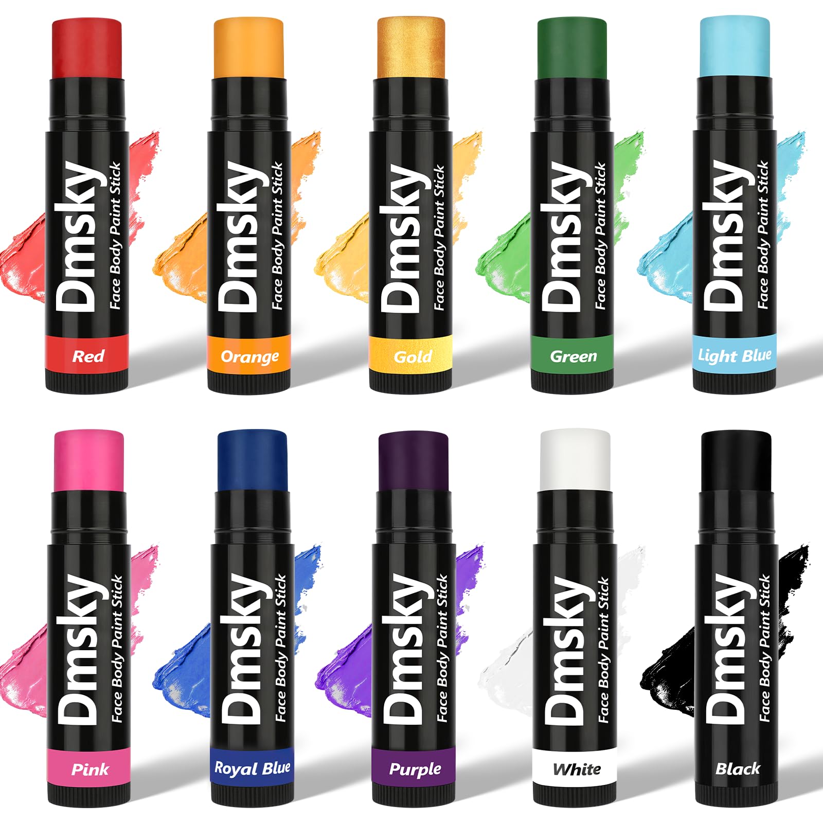 Dmsky Eye Black Sticks with smooth rotation design for easy application.