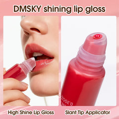Dmsky Nourishing Lip Gloss Pack delivers creamy color with lip care benefits for daily wear.