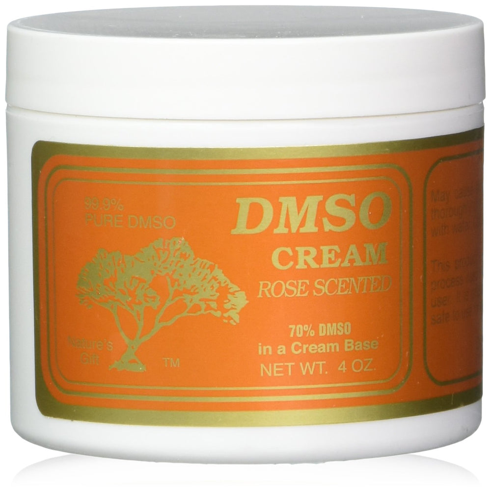 DMSO Rose Scented Cream bottle highlights a premium topical option for daily comfort.