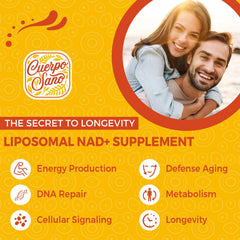 NAD+ rejuvenation and metabolism illustration