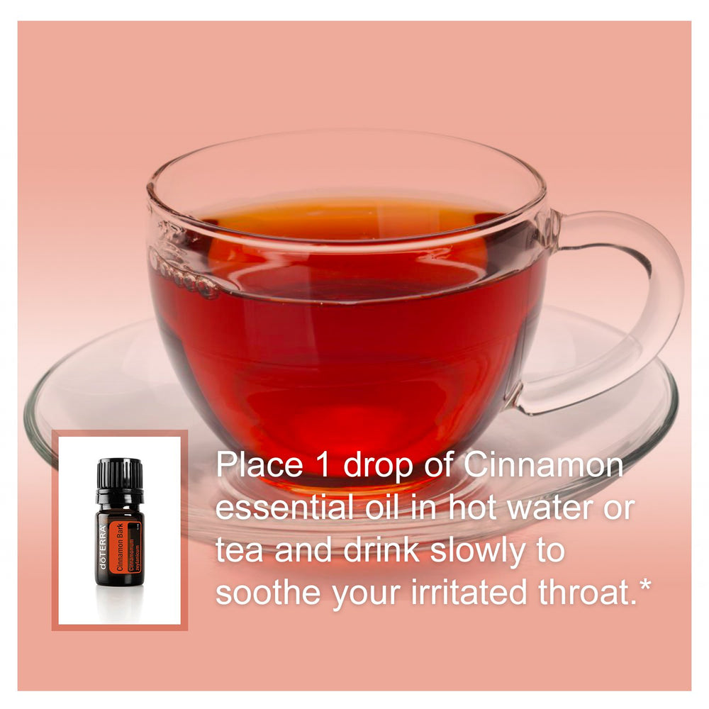 DoTERRA cinnamon oil packaging and bottle