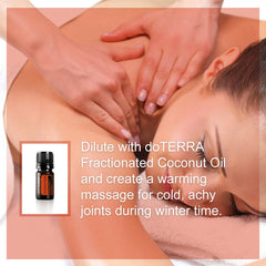 Cinnamon essential oil bottle with dropper cap