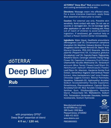 Back view of doTERRA Deep Blue Rub 4 oz 2-pack