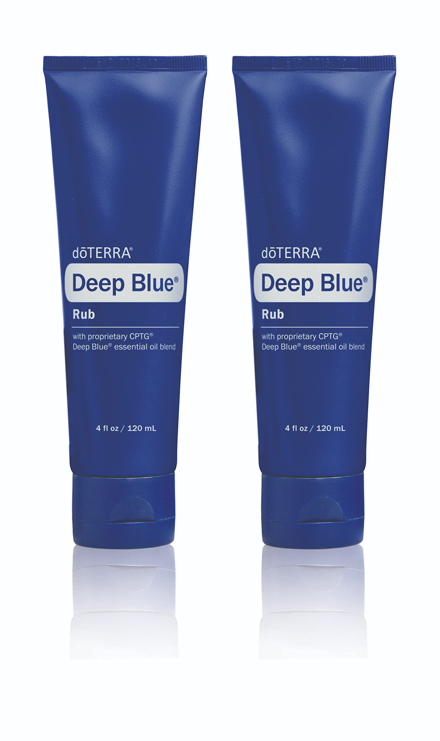 Front view of doTERRA Deep Blue Rub 4 oz 2-pack