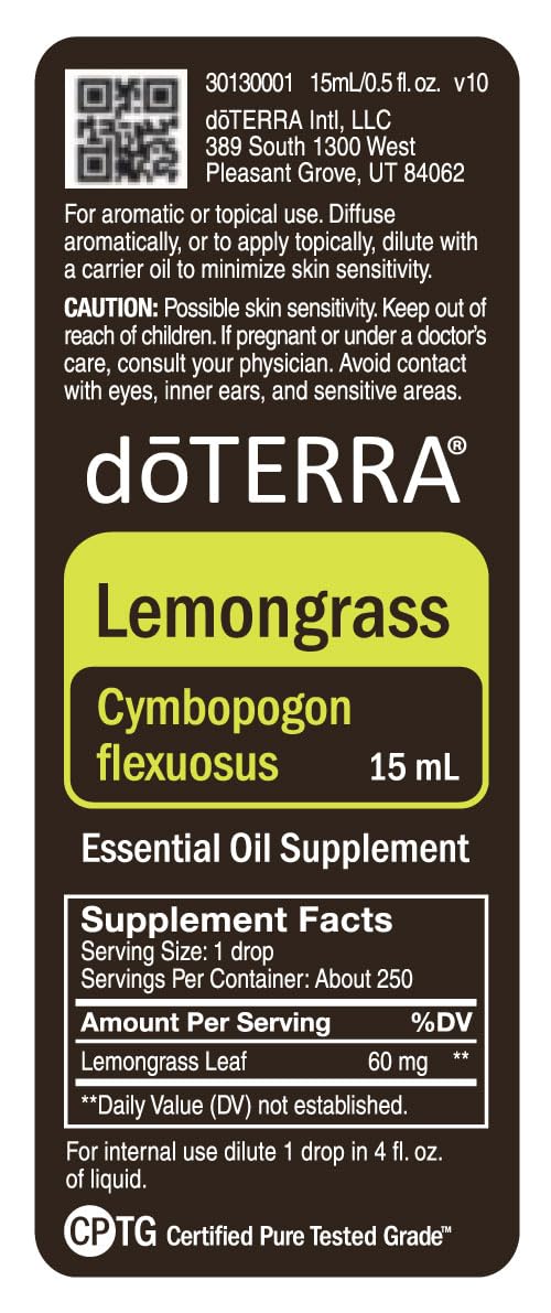 DoTERRA Lemongrass essential oil capsules for digestive support
