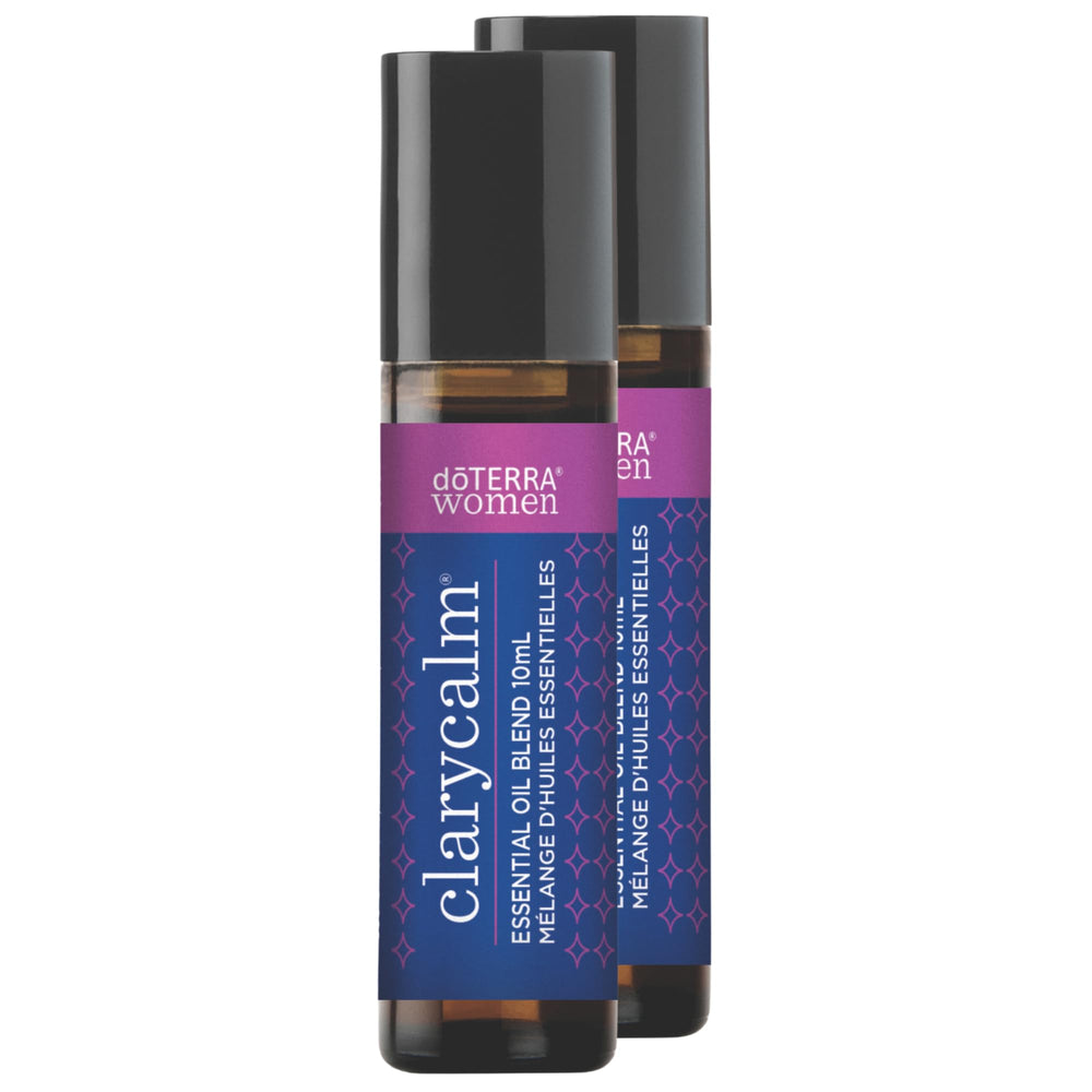 doTERRA Clary Calm essential oil blend bottle and packaging