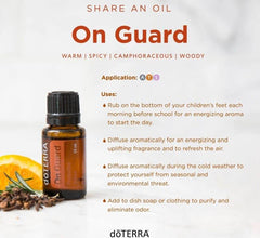 Close-up of ingredients in doTERRA On Guard blend