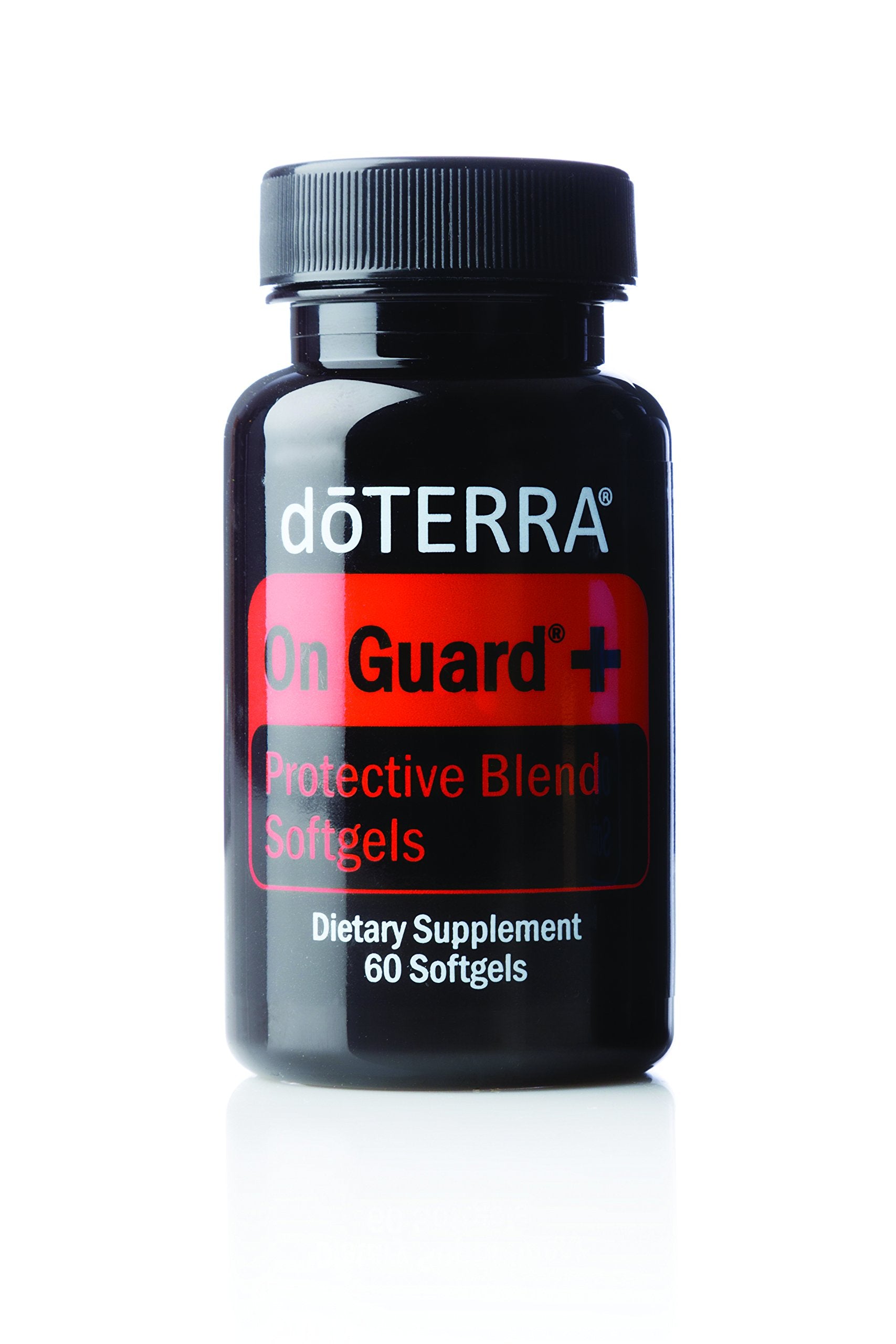DoTERRA On Guard+ Softgels bottle and label