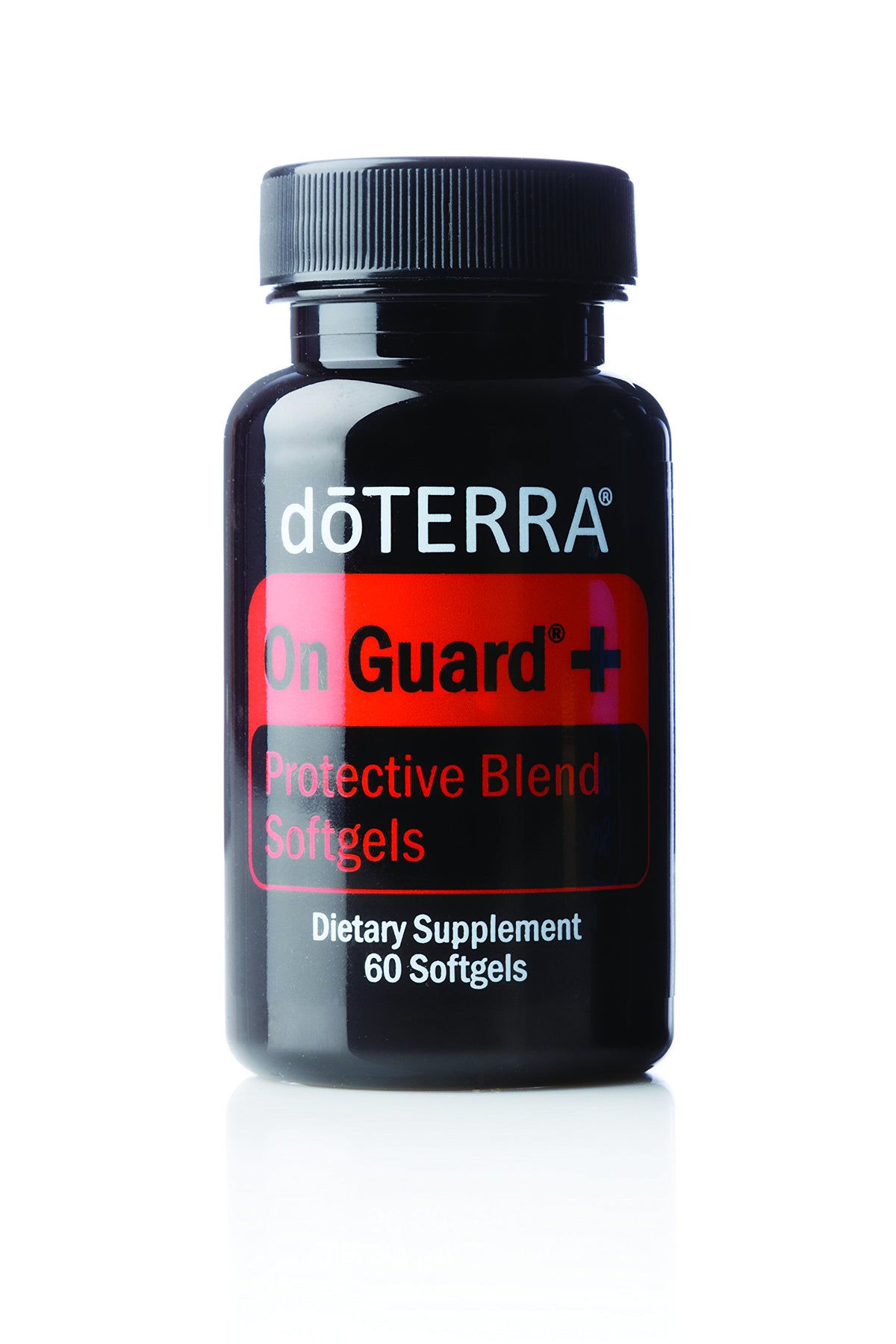 DoTERRA On Guard+ Softgels bottle and label