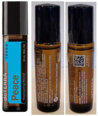 doTERRA Peace Touch Reassuring Blend 10 mL applied to temples for calming