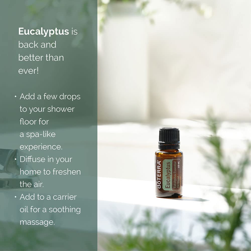 Packaging for doTERRA Eucalyptus Radiata Essential Oil 15 mL