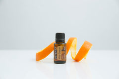 doTERRA Wild Orange 15 mL bottle with label close-up