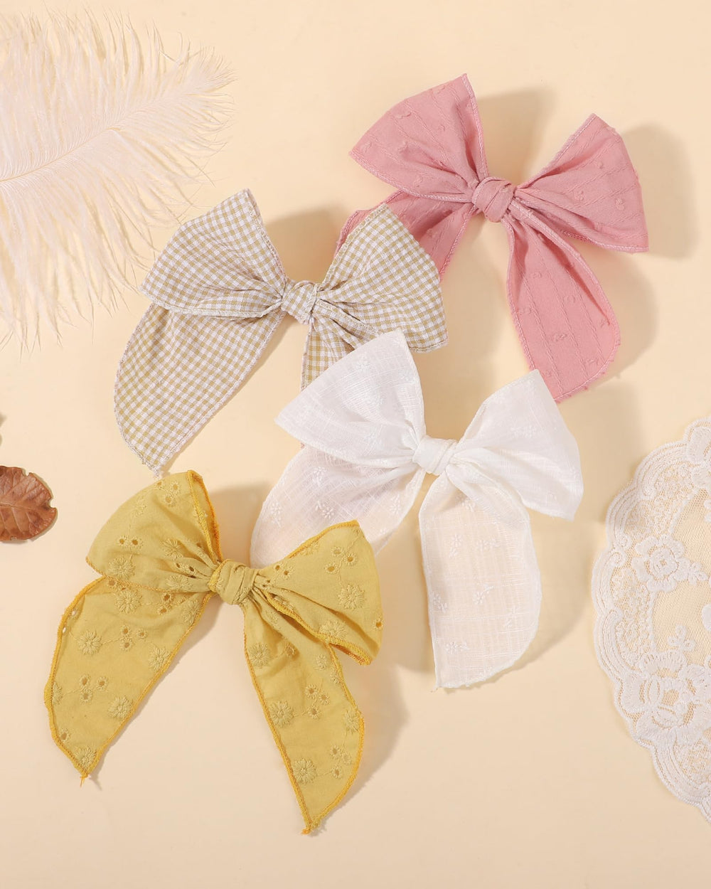 doboi organic cotton-linen material highlights soft, durable hair accessory.