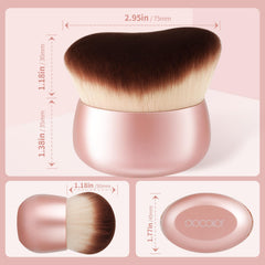 Docolor Bronzer and Self-Tanner brush blend on skin for a natural glow.