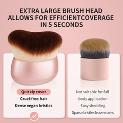 Docolor Slip-Proof Handle ensures precise, comfortable makeup strokes.