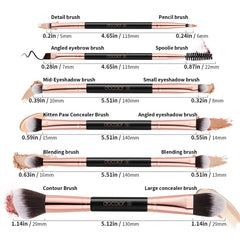 Docolor travel case keeps brushes organized and clean while traveling.
