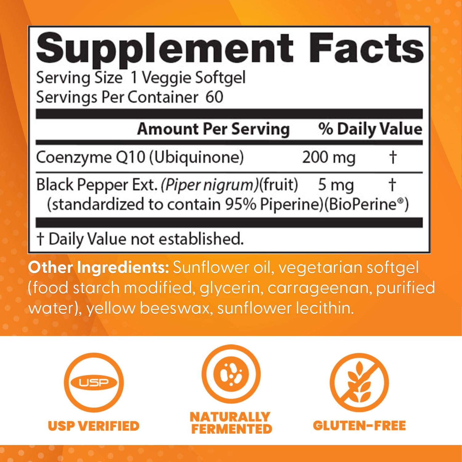 BioPerine natural black pepper extract on supplement bottle