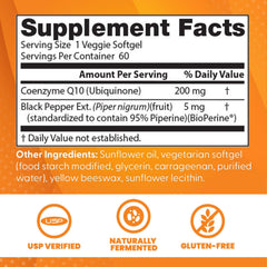 BioPerine natural black pepper extract on supplement bottle