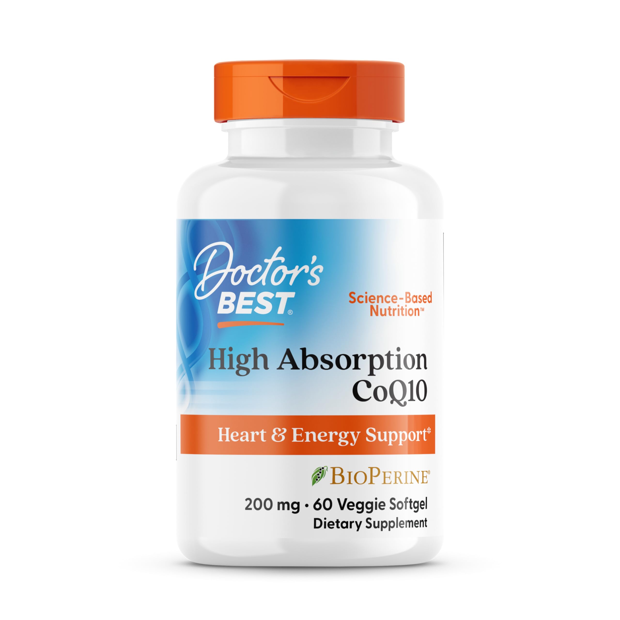 Doctor's Best High Absorption CoQ10 bottle and label