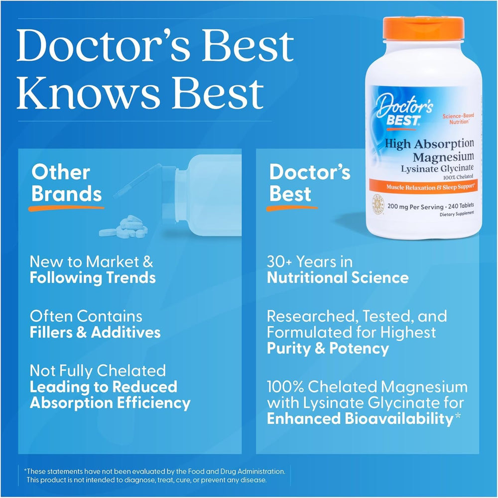 Vegan, non-GMO, gluten-free and soy-free icons for Doctor’s Best