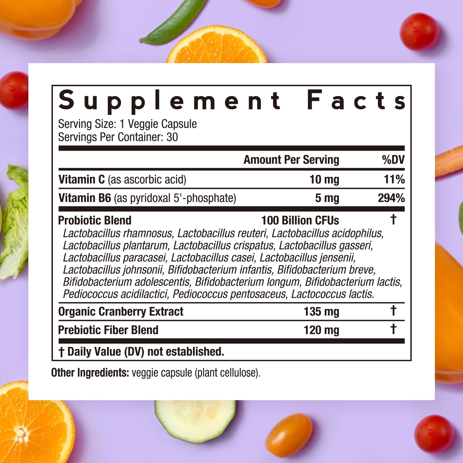 Probiotic capsules for urinary tract health