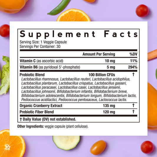 Probiotic capsules for urinary tract health