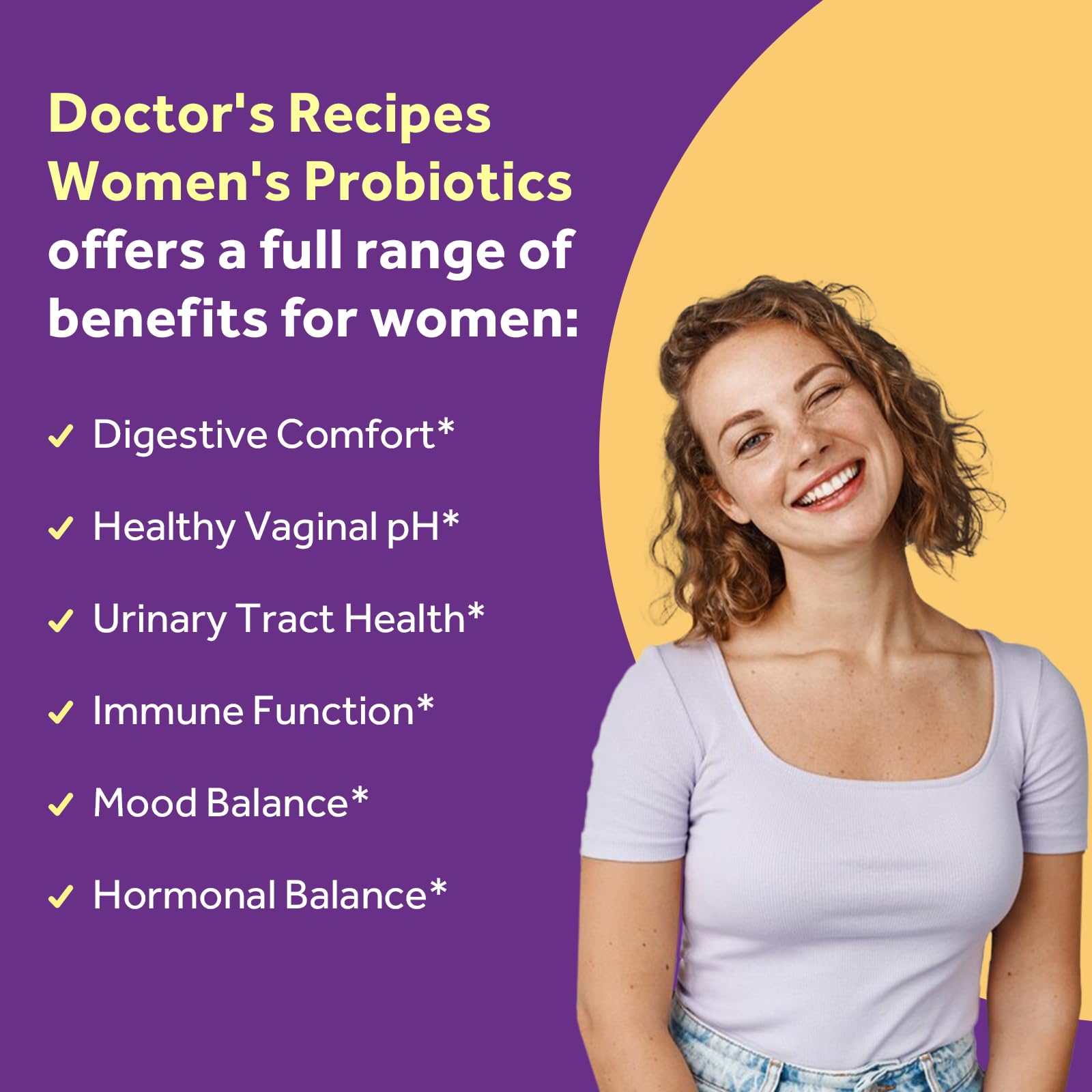 Vaginal health support through women's probiotics