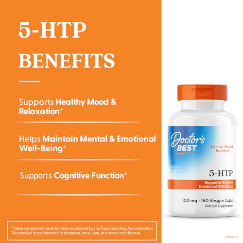 Doctor's Best 5-HTP label close-up