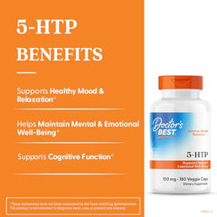 Doctor's Best 5-HTP label close-up