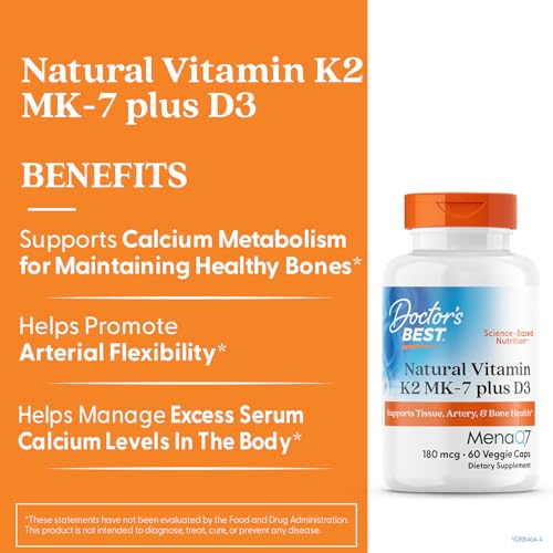 Supports tissue and joint health with K2 and D3