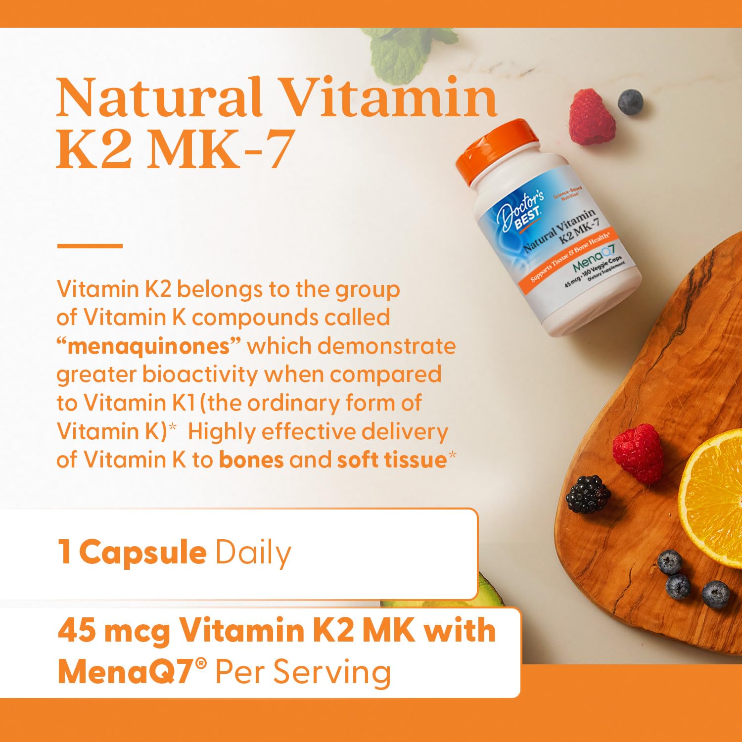 Packaging panel displaying supplement facts and ingredients