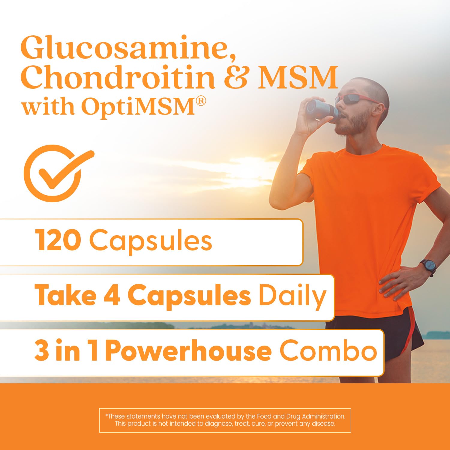 Active lifestyle concept showing joint support benefits