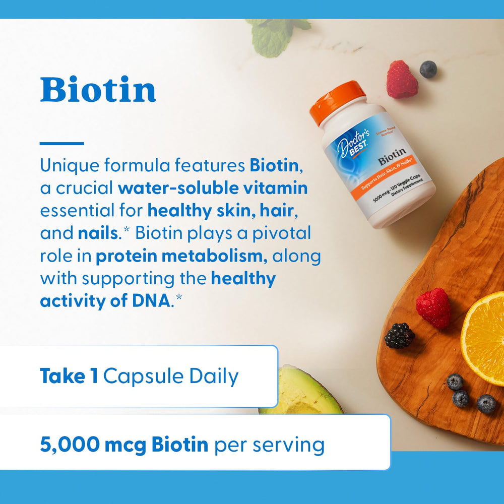 Biotin supports metabolism and energy