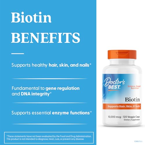 close-up of Doctor's Best Biotin label