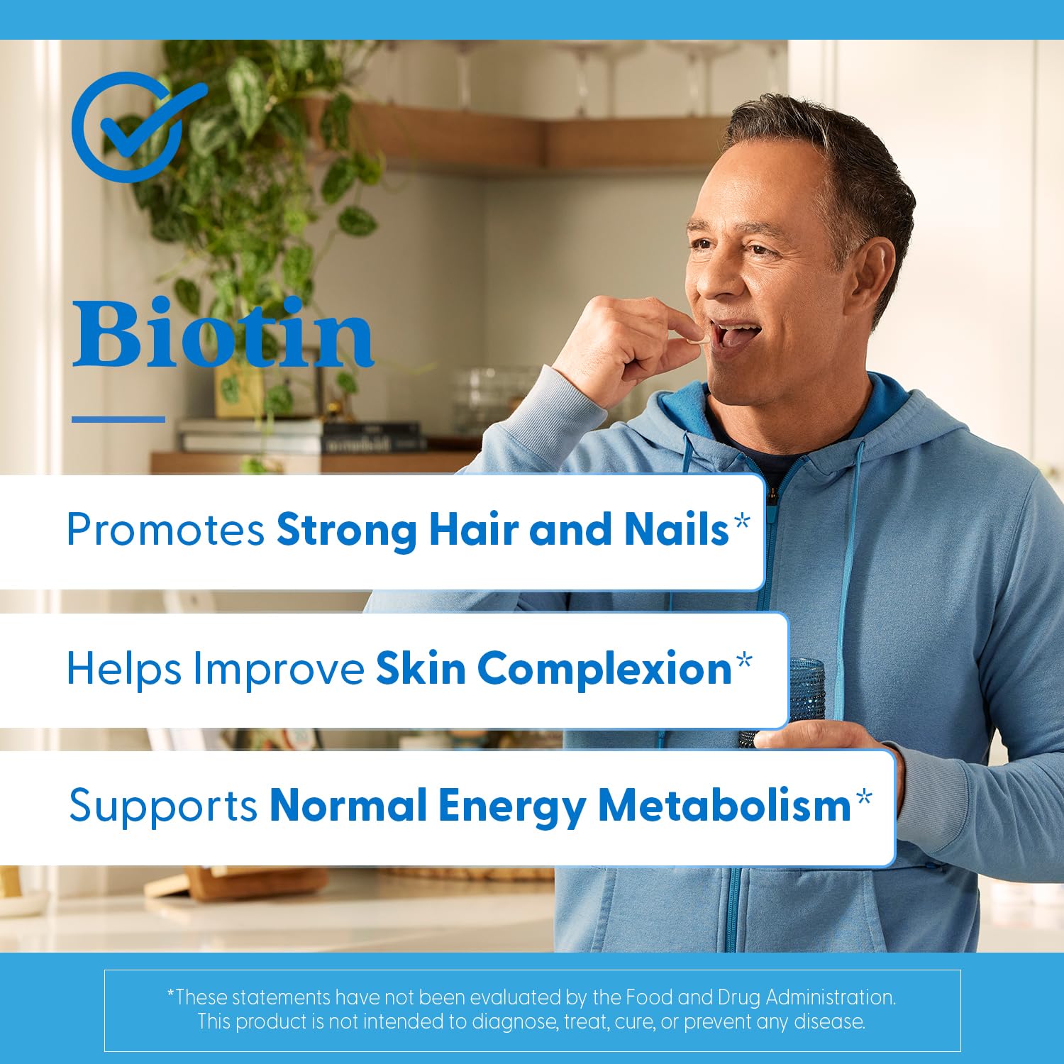 non-GMO gluten-free soy-free vegan Doctor's Best Biotin packaging