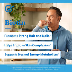 Vegan, non-GMO Biotin label