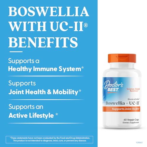 Boswellia extract with UC-II capsule close-up