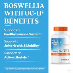 Boswellia extract with UC-II capsule close-up