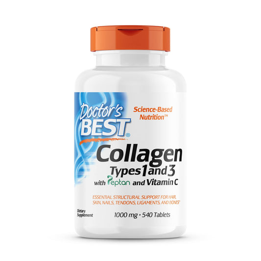 Doctor's Best Collagen Types I & III with Peptan bottle - 540 tablets