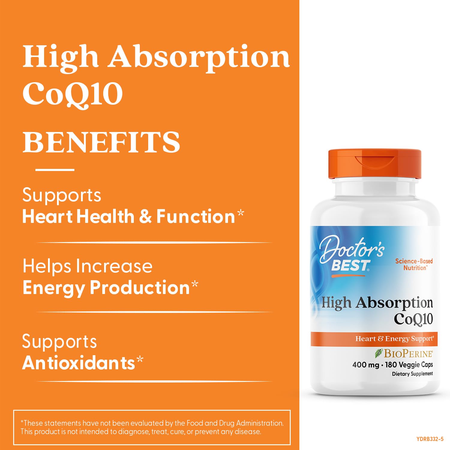 USP Verified CoQ10 bottle on display