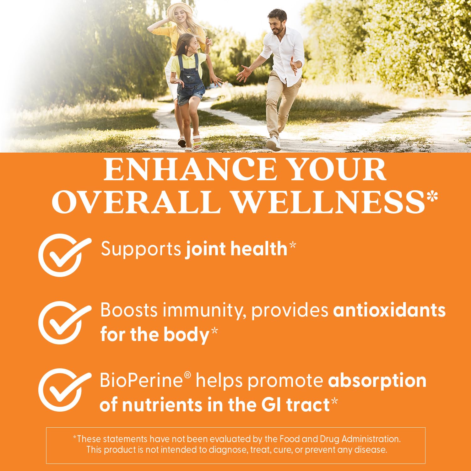 Doctor's Best Curcumin C3 Complex tablets beside turmeric imagery for antioxidant potential